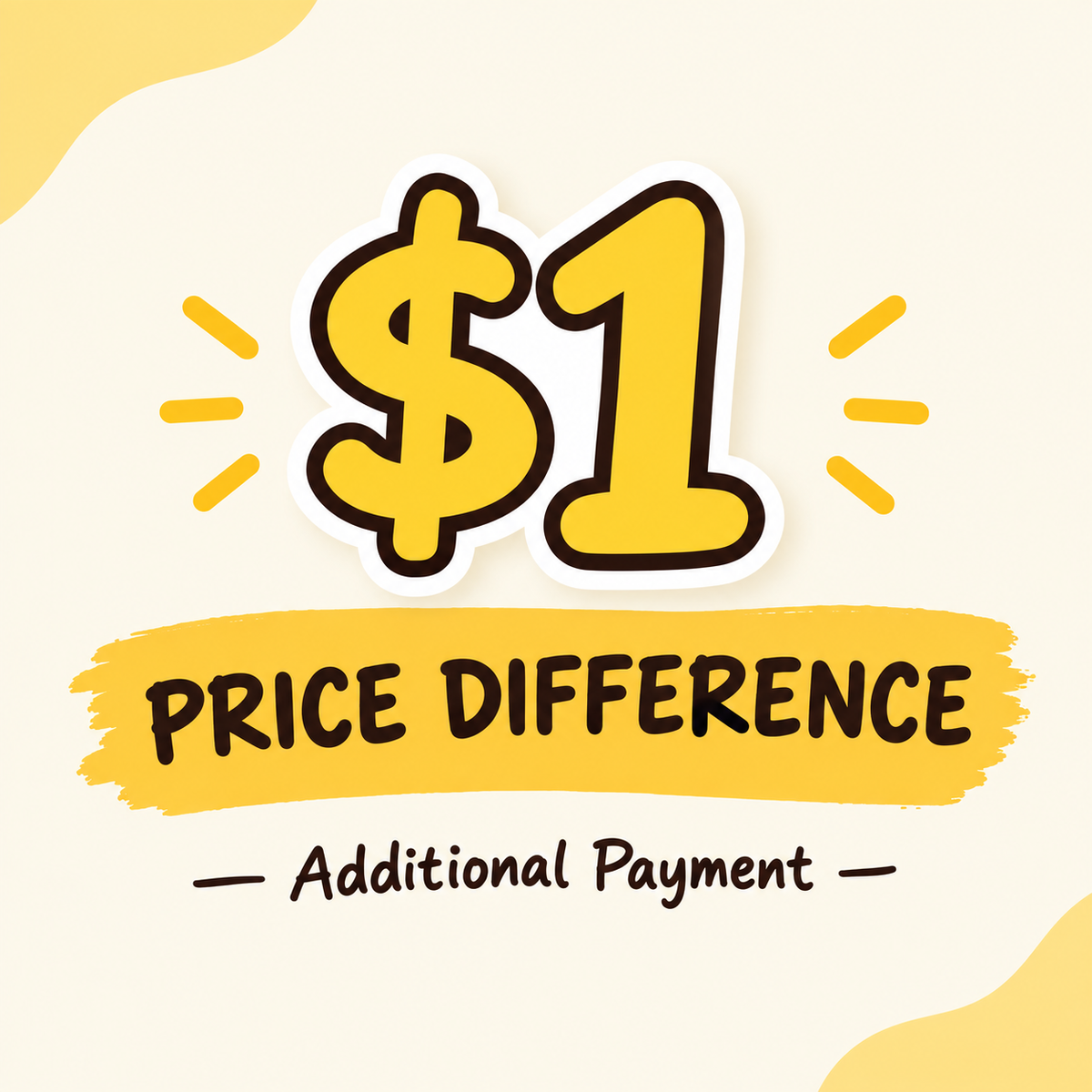 $1 Price Difference Supplement Link
