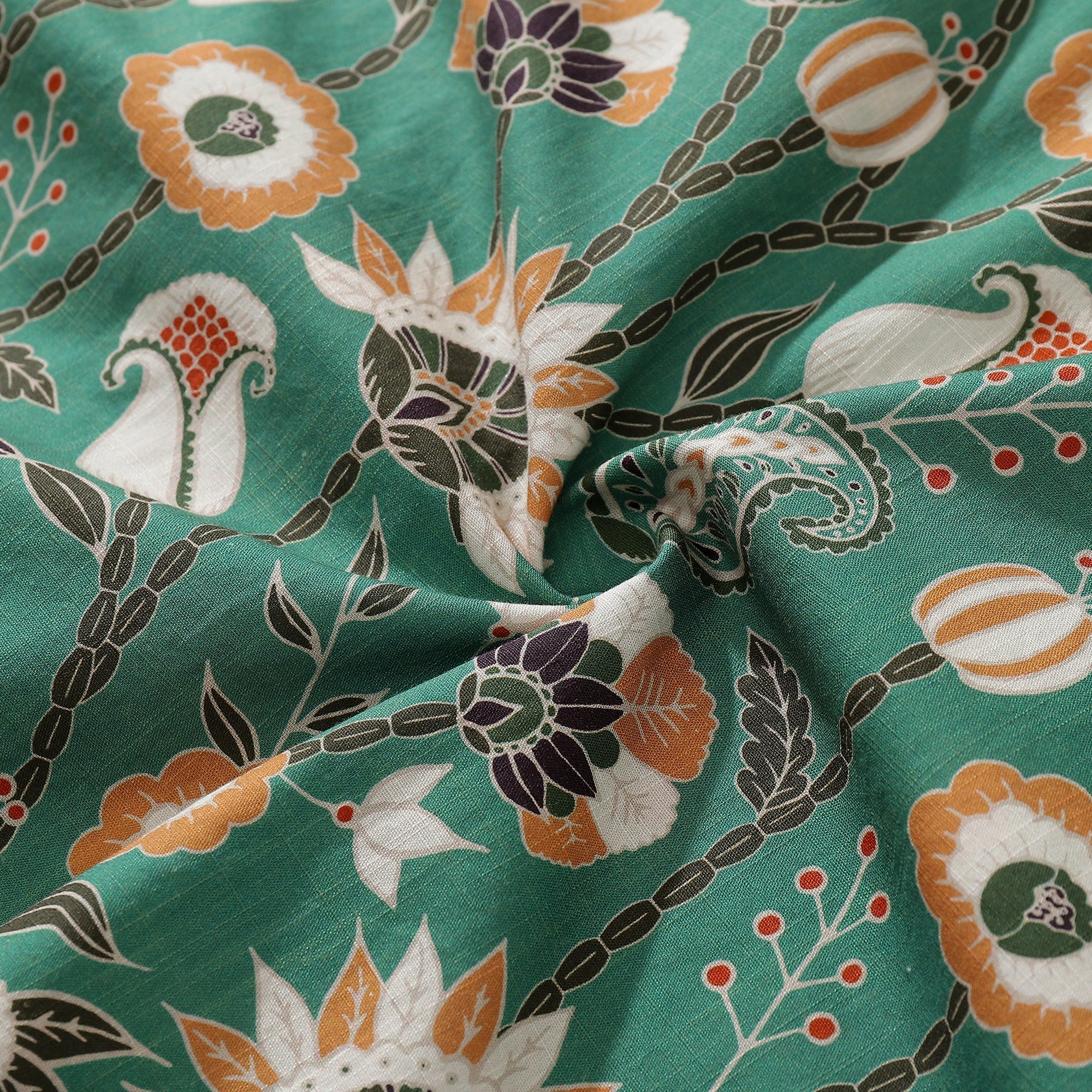 Hawaiian Shirt For Men Oriental Jungle By Julia Madoka Shirt Camp Collar 100% Cotton
