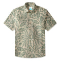 LeosWare® Men's Hawaiian Shirt Short Sleeve Button-up Breathable & Quick-Dry Aloha Oak Grove
