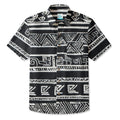 LeosWare® Men's Hawaiian Shirt Short Sleeve Button-up 95% Polyester, 5% Spandex Aloha Mono Tribe