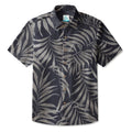 LeosWare® Men's Hawaiian Shirt Short Sleeve Button-up 95% Polyester, 5% Spandex Aloha Midnight Oasis